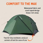 Kelty Wireless Freestanding Camping Tent, 2 4 or 6 Person Size, Huge Interior and Peak Height, Intuitive + Easy to Pitch, Color Coded Setup