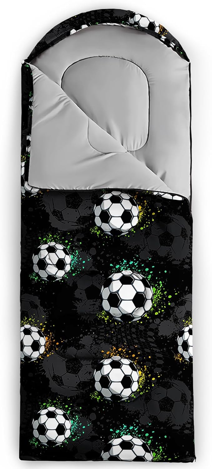 AILONEN Cartoon Car Sleeping Bags,Lightweight & Waterproof,3 Season Warm & Cool Weather,Cute Stars Printed Vehicles Transportation Sleeping Bags for Boys,Kids,Adults Travelling,Outdoors