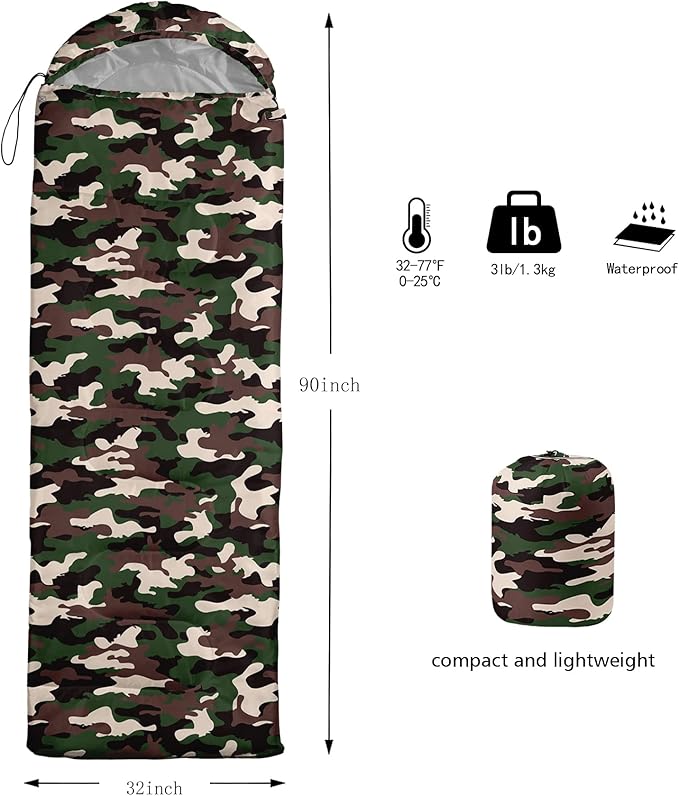 HOSIMA Butterfly Sleeping Bags for Adults and Kids for Camping,Black Gothic Ultralight Sleeping Bag for Cold Weather Summer.
