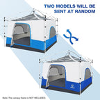 REDCAMP Canopy Camping Tent for Pop Up Canopy Tent, Inner Tent Converts Straight Leg 10'x10' or 10'x20' Canopy into Camping Tent, Fits 4-6 Person(Frame/Shelter NOT Included)