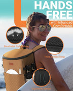 Soft Cooler Backpack 30 Cans/45 Cans, Backpack Coolers Insulated Leak Proof Thermal Lunch Backpack for Men Work Small Cooler Bag Beach Travel Picnic Drink Beverage Beer