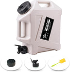 3.2 Gallon/5 Gallon Water Containers with Spigot, BPA Free Water Jug, Military Green Water Tank, Multifunction Water Storage Containers for Camping Outdoor Hiking,Emergency Stroage