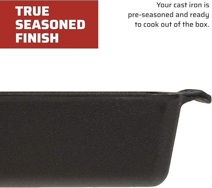 Camp Chef Home Seasoned Cast Iron Bread Pan