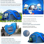 GeRRiT Camping Tent for Outdoor Automatic Tents Throwing Pop Up Waterproof Camping Hiking Tent Waterproof Large Family Tents