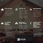 Psyclone Tents for Family Camping, Glamping, Hiking and Festival