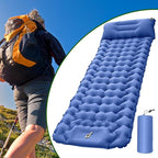 Camping Pad | Compact Portable Airbed Mattress Pillow - Lightweight Backpacking Sleep Mat - for Outdoor Travel Backpacking Hiking Tent Car Truck SUV Women Men