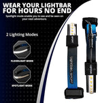 | LED Headlamp, 300 to 500 Lumens, Spot Light Mode and Red Light Modes Available On Select Models - Perfect for Camping Running Biking Fishing Construction