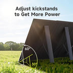 ALLPOWERS SP033 200W Portable Solar Panel Foldable, 23% High Efficiency Solar Charger with MC4 Connectors for Power Station, RV, Camping, Home Use, Compact Folding Solar Panel（SP033-200W