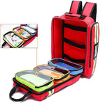 Waterproof Medical First Aid Bag, Multi-Pocket Emergency Treatment Backpack, for Hiking Travel Field Trips Camping Well
