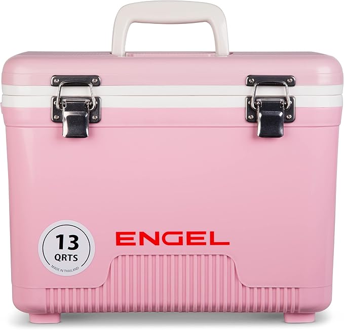 ENGEL 13qt Leak-Proof, Air Tight, Drybox Cooler and Small Hard Shell Lunchbox for Men and Women