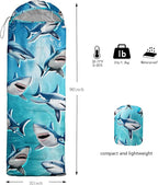 HOSIMA Dear Hunting Pattern Cold Weather Sleeping Bags for Kids Adults,Black Light Weight Waterproof Sleeping Bags for Outdoors Hiking.