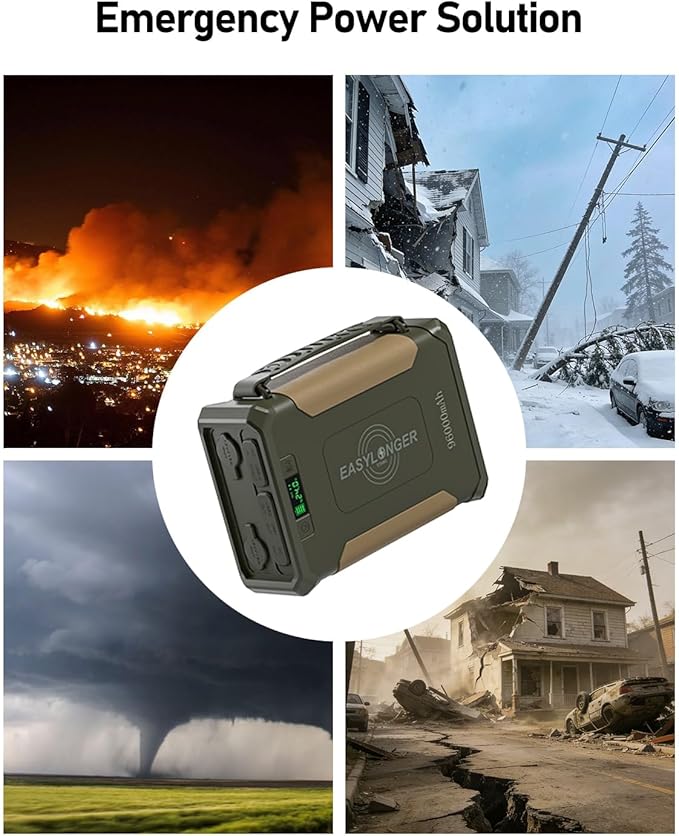EASYLONGER ES960 CPAP Battery Backup, 297.6Wh High-Capacity Power Supply (Exceeds Airline Limit), for AirSense 11/10, AirCurve10/11, AirMini, DreamStation/2 – Emergency Home, Camping & Outdoor Use
