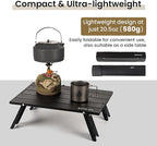 ONETIGRIS Ultralight Backpacking Table, Compact Pop-Up Folding Table for Camping, Hiking, Beach, Picnic, Travel