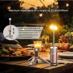 Camping Lights Rechargeable, Detachable Camping Lantern with Stand, Telescopic Waterproof Camp Lamp, Magnetic Work Hanging Light, LED Tent Flashlights for Emergency (Rose Gold Pro)