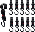 12 PCS Ice Fishing Shelters Hooks, Coat Hooks Hanger Hanging Ice Shanty Camping Light Cookware Hanger Hooks Pots Hanging Hooks Camping Bag Stroller, Hanging Storage Fishing&Hunting Accessories