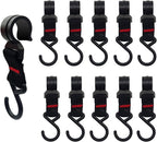 12 PCS Ice Fishing Shelters Hooks, Coat Hooks Hanger Hanging Ice Shanty Camping Light Cookware Hanger Hooks Pots Hanging Hooks Camping Bag Stroller, Hanging Storage Fishing&Hunting Accessories