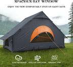 Inflatable Tents for Camping - Easy Blow Up Glamping Tent with Hand Pump, Waterproof PVC Air Inflatable Tent House for Family Weekend Camping