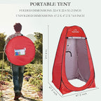 Your Choice Pop Up Privacy Shower Tent, 3.9 x 3.9 x 6.2FT Portable Camping Changing Room, Instant Setup Outdoor Shelter with Silver Coating, Vent Window & Carry Bag for Beach, Hiking & RV | Portable, for Camping, Beach, Hiking, with Carry Bag, Quick Setup