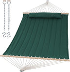 SUNCREAT Hammocks Replacement Hammock for Stand, 475 lbs Capacity, Two Person Backyard Hammock for Outside, Dark Green