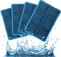 Ice Packs for Lunch Box, 4PCS Reusable Small & Thin Cold Packs, Flexible Soft Gel Freezer Packs for Lunch Bags & Coolers, BPA-Free Leakproof Ice Pack Set for Food