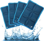 Ice Packs for Lunch Box, 4PCS Reusable Small & Thin Cold Packs, Flexible Soft Gel Freezer Packs for Lunch Bags & Coolers, BPA-Free Leakproof Ice Pack Set for Food