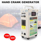 Portable Power Supply, 20W Power Generation Efficiency and Generation Storage, for Outdoor Travel Camping Mobile Phone Computer Charging,220V