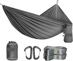 Compatible For Kamperbox Ultralight Hammock Camping Hammock Adjustable Double Size(Dark Grey)