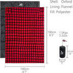 Heated Sleeping Bag pad, Heated Sleeping Bag Liner, Type-C Input, 5+5 Heating Zones, Operated by Power Bank (Battery NOT Included) or Other USB Power Supply. Type-C.