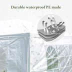 10’x30’Outdoor Canopy Party Event Wedding Tent with 8 Removable Sidewall 3 Rooms,Upgraded Stainless Steel Tube Waterproof Sun Shelter Canopy for Shows,Camping Etc (10’x30’-8)
