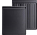 Criditpid Grill Replacement Parts for Broil King Crown & Signet Series, 15” x 12.8” 2-in-1 Reversible Pre-Seasoned Cast Iron Cooking Griddle for Gas Stove, Electric, Charcoal, Propane, Gas Grill