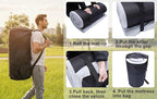 Foam Camping Mattress - Portable Sleeping Pad for Camping, Tent, Car & Floor - Washable Cover & Roll Up Travel Bag - Cot Mattress for Travel & Guests