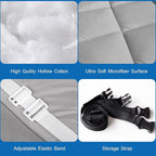 Cot Mattress Pad (Improved Thickness) Quilted Cot Pads for Camping, Sleeping Mattress Topper 30" X 75" for Camp/Rv Bunk/Narrow Twin Beds