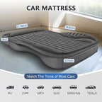 Self-Inflating SUV Air Mattress with Built in Electric Pump，car air Mattress with Pillow for Trunk，Portable car Mattress for Travle and Camping, Black