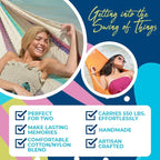 Hammocks Rada - Fits 12.5 to 13 Feet - Matrimonial Size - Finest Hammock - Very Fresh and Comfortable - Original Mayan Hammock