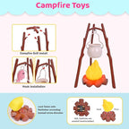 Kids Camping Set with Play Tent,Campfire,Lantern,Indoor Outdoor Camping Set with Pop up Play Tent,Camping Toys Play Set for Kids 3 4 5 Year Old,Toddler Toys
