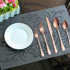 Silverware Flatware Cultery Set for 16 ，Unique Stainless Steel Cutlery Utensils Set with Steak Knives ，80 Pieces Tableware Set for Home Kitchen Restaurant Hotel,Dishwasher Safe Gold
