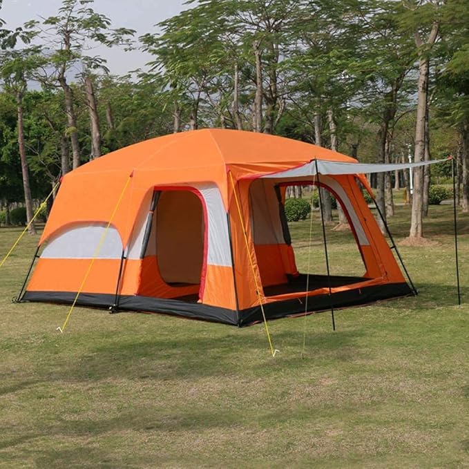 GeRRiT 5-12 Person Outdoor Camping Tent with Porch Portable Cabana Tent Large Family Tent Dome Tent Bell Tent for Outdoor Camping Hiking Fishing Easy Set Up