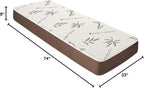 Customize Bed 8 Inch Gel Memory Foam Mattress with Rayon Derived from Bamboo Cover, Cot Size 33" x 74" for Student, RV, Cot, Folding, Guest & Day Bed - CertiPUR-US Certified, Mattress Made in USA