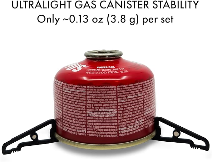 MagFeets Ultralight Fuel Canister Stabilizer Magnetic Gas Can Stand for Camping Stoves (Black)