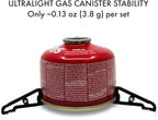 MagFeets Ultralight Fuel Canister Stabilizer Magnetic Gas Can Stand for Camping Stoves (Black)
