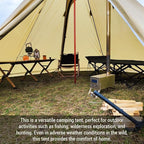 4-6 Person Teepee Hot Tent with Stove Jack Camping Pyramid Teepee Tent for Camping Backpacking Hiking