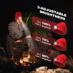 Gifts for Men, Rechargeable Bluetooth Music Unisex Beanie Hat with Light, Valentines Day Gifts for Him, Birthday Gifts for Men, Women, Red