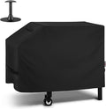 Unicook 28 Inch Griddle Cover for Blackstone and Nexgrill Cooking Station, Heavy Duty Waterproof Flat Top BBQ Grill Cover with Sealed Seam, Includes Support Pole, Black