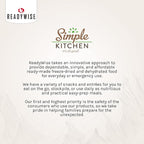 Simple Kitchen Garden Vegetable Soup Mix - 17 Servings for Meal Prep, Gluten Free, Vegetarian, Dehydrated & Freeze Dried Survival Food for Camping Meals, Backpacking & Hiking, Survival Kit, Pack of 4