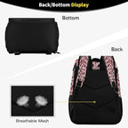 Leopard Pink Cooler Backpack Insulated Waterproof Leak Proof Beach Cooler Bag Lightweight Lunch Picnic Camping Backpack Cooler for Men and Women