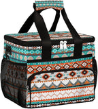 Pardick Ethnic Boho Western Soft Cooler Bag Insulated Lunch Box for Men & Women, Large Leakproof Lunch Bag Portable Beach Cooler for Work, Picnic, Road Trips,Fishing, Travel, Camping,A-1