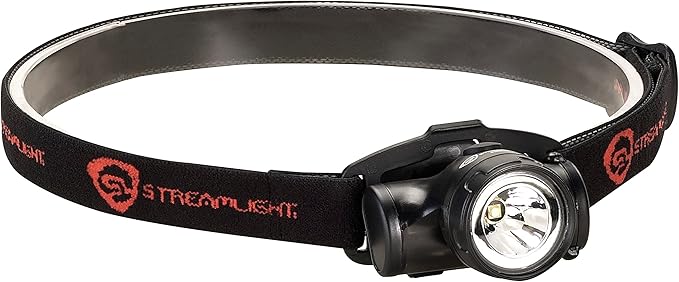 Streamlight 61400 Enduro 50-Lumen Impact Resistant LED Headlamp with Visor Clip, and Elastic Head Strap, Black