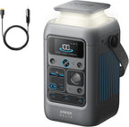 Anker SOLIX C300 DC Power Bank Station with Car Charging Cable, Outdoor 288Wh, Portable Power Station, LiFePO4 Battery, 300W Solar Generator, for Camping, Traveling, and Emergencies