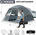 UNP SUV Dome Tent for Camping, Outdoor 6 Person Car Camping Tent, Easy Set Up SUV Tailgate Tent with Rainfly 10' x 10' Vehicle Camping Tent | for Camping, Outdoor, Car Camping Tent, Easy Set Up, SUV Tailgate Tent, with Rainfly