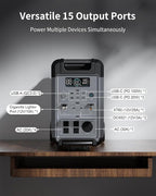 Portable Power Station, 3840Wh LiFePO4 Battery, 3600W Electric Solar Generator for Garage, Home, Off-Grid Living, Camping, RVs, Outdoor Adventures, Power Outages